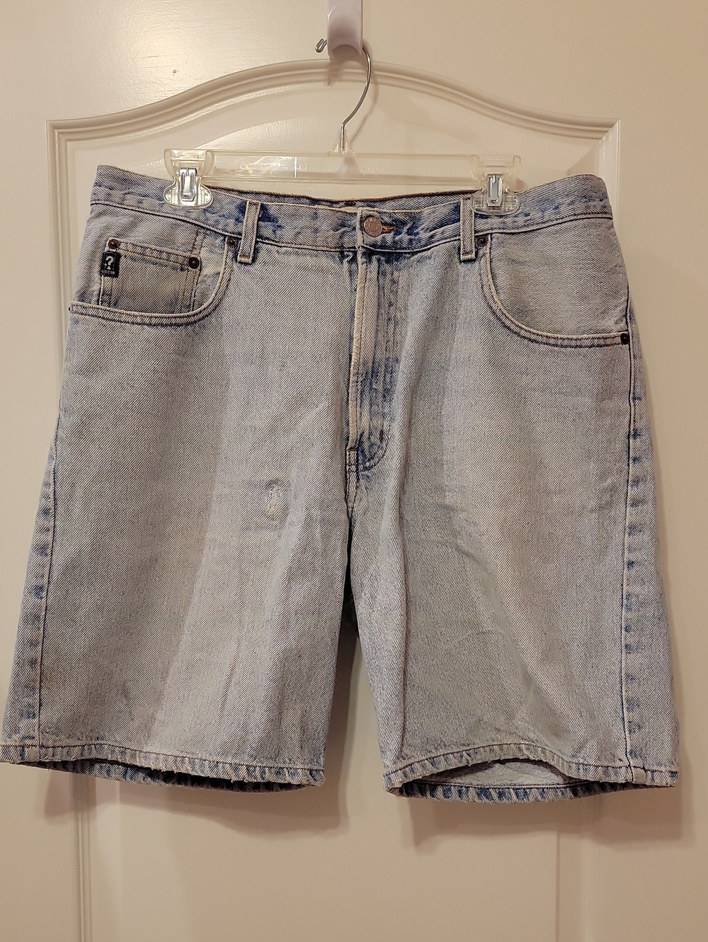 Guess Men's Light Blue Denim Jean Shorts - Casual Summer Wear